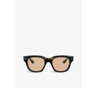 Oliver Peoples Womens Green Ov5433u Shiller Striped Square-frame Acetate Sunglasses