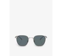 Oliver Peoples Unisex Sunglass OV1329ST Rynn - Frame color: Silver, Lens color: Blue Polar