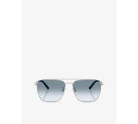 Oliver Peoples Womens Oliver Peoples Ov1362S Square-Frame Metal Sunglasses Silver