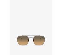 Oliver Peoples Womens Oliver Peoples Ov1365St Square-Frame Metal Sunglasses Silver