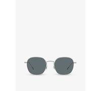 Oliver Peoples Womens Silver Ov1307st Adès Square-frame Titanium Sunglasses