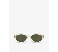 Oliver Peoples Womens Yellow Ov5513su Round-frame Acetate Sunglasses
