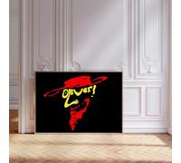 Oliver Poster Print, Musical Print, A4 A3 West End Broadway Theatre Show, Wall Art Deco Special Canvas West End Print, London theatre art frame options (A4 Print Only)
