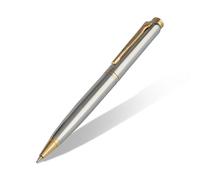 Oliver Prime CN G Executive Ballpoint Pen - Premium Chrome Finish with Gold Detail and Smooth Twist Action
