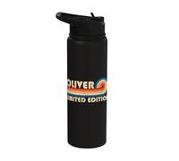 Oliver Retro 70s 80s Sunset Stripe Stainless Steel Insulated Water Bottle