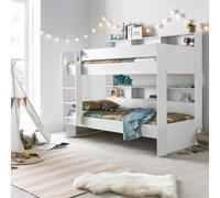 Oliver - Single - Storage Bunk Bed - White - Wooden - 3ft - Happy Beds