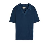 Oliver Spencer Fine-knit Ribbed Cotton Polo Shirt - Navy - S