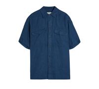 Oliver Spencer Patch Pocket Linen Shirt - Navy - S
