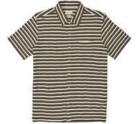Oliver Spencer Riviera Short Sleeve Jersey Shirt - Cream/Navy - OSMK4