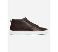 Oliver Sweeney Fermo Mens Mid Cut Deer Leather Trainers - Dark Brown - Dark Brown - UK10 EU44 US11