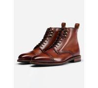 Oliver Sweeney Inglesham Mens Antiqued Calf Leather Boots - Dark Tan - Dark Tan - UK10 EU44 US11