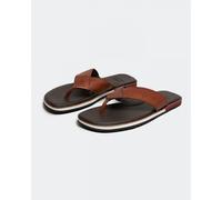 Oliver Sweeney Saltash Leather Mens Flip Flops - Tan - UK10 EU44 US11
