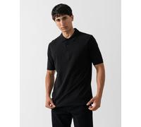 Oliver Sweeney Tralee Mens Pique Cotton Polo Shirt - Black - Black - M