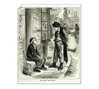 Oliver Twist Meeting the Artful Dodger Print 1836-37 - Print 10"x8" (25x20cm) (7109781)