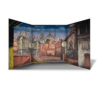 Oliver Twist Scene - Free Standing Role Play Scene Setter - Classroom/Home Display, Pretend Play - Size 240 x 120 cm