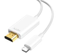 Oliveria HDMI Lightning Cable, HDMI Adapter 2 M,Adapter Lightning to HDMI 1080P for iPhone 14, 13, 12, 11, PS3/4/5,Projector,TV,HDTV,PC,Laptop,Plug and Play