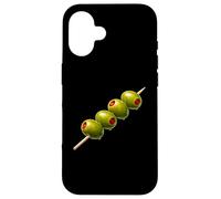 Olives Martini Cocktail Garnish On Toothpick Lover Bar Drink Case for iPhone 16