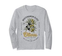 Olives Mediterranean Farms100% Fresh Olive Oil Lover Long Sleeve T-Shirt