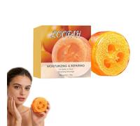 Olives Oil Loofah Bar Soap - Exfoliating & Moisturizing Soap, Gentle Soaps Bar Sensitive Skin Cleanser, Soaps for Body Odor &Old People Smell, Loofah for Men, Suitable for Face & Body (1)