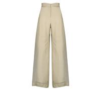 Olivi Trousers - female - Max Mara - Wide Trousers - Beige - 2XS - Trousers 2XS