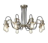 olivia 8 lights pendant light in satin silver