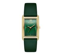 Olivia Burton 24000199 Grove Green Leather Strap Watch - W28196