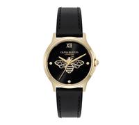 Olivia Burton Ladies Classic Bee Black Leather Strap Watch 24000344
