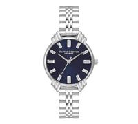 Olivia Burton Analogue Quartz Watch for Women Art Deco Collection with Silver Stainless Steel Bracelet - OB16DC01