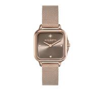 Olivia Burton Two Hand Quartz Movement Watch for Women Grosvenor Collection with Carnation Gold Colored Stainless Steel Mesh Bracelet - 24000088
