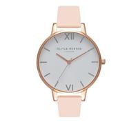 Olivia Burton Analogue Quartz Watch for Women White DIAL Collection with Beige Leather Strap - OB16BDW21