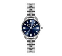 Olivia Burton Art Deco Women's Blue Dial & Stainless Steel Bracelet Watch