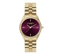 Olivia Burton Bejewelled 34mm Crystal & Light Gold IP Bracelet Watch