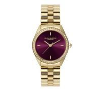 Olivia Burton Bejewelled 34mm Crystal & Light Gold IP Bracelet Watch