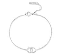 Olivia Burton Bejewelled Interlink Silver Bracelet