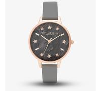 Ladies Olivia Burton Vegan London Grey & Rose Gold Watch OB16GD55