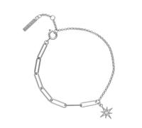 Olivia Burton Silver Celestial North Star Chain Bracelet