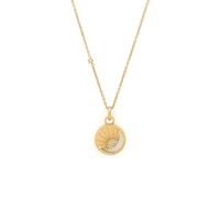 Olivia Burton Celestial Sun Ladies' Gold Tone Moon Disc Pendant Necklace