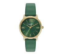 Olivia Burton Classic Westbourne 30mm Gold Tone & Green Leather Strap Watch