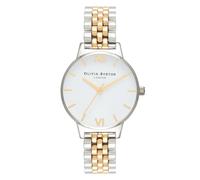Olivia Burton Midi White Dial Gold & Silver Watch