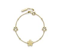 Olivia Burton Forget Me Not Gold Tone Stainless Steel Station Bracelet