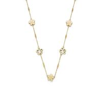 Olivia Burton Forget Me Not Gold Tone Stainless Steel Station Necklace