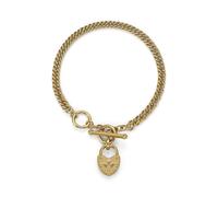 Olivia Burton Lock Heart Gold Plated Toggle Bracelet