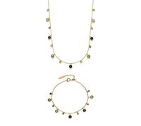Olivia Burton Gold Mini Droplet Green Gift Set - Gold
