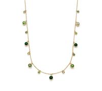 Olivia Burton Gold Mini Droplet Green Necklace - 45cm