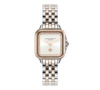 Olivia Burton Grosvenor Women's White Dial Two Tone Rose Gold Tone Watch