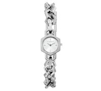 Olivia Burton Hex Link Mini Silver Dial Stainless Steel Bracelet Watch