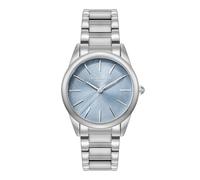 Olivia Burton Silver Glowful Blue Dial Watch