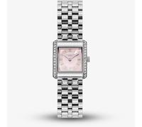 Olivia Burton Ladies Berkley Pink Dial Square Bracelet Watch 24000381