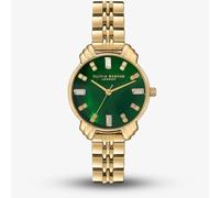 Olivia Burton Art Deco Green & Gold Bracelet Watch