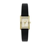 Olivia Burton Mini Grove Black Leather Strap Watch